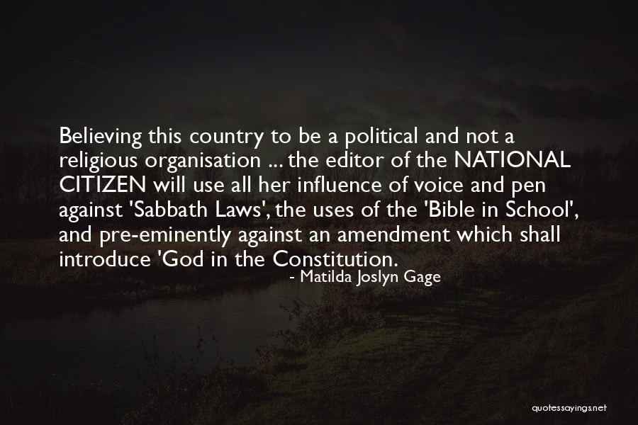Bible Sabbath Quotes By Matilda Joslyn Gage Bible Sabbath Quotes By Matilda Joslyn Gage
