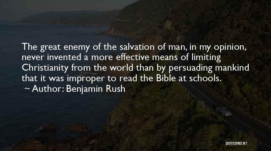 Bible School Quotes By Benjamin Rush