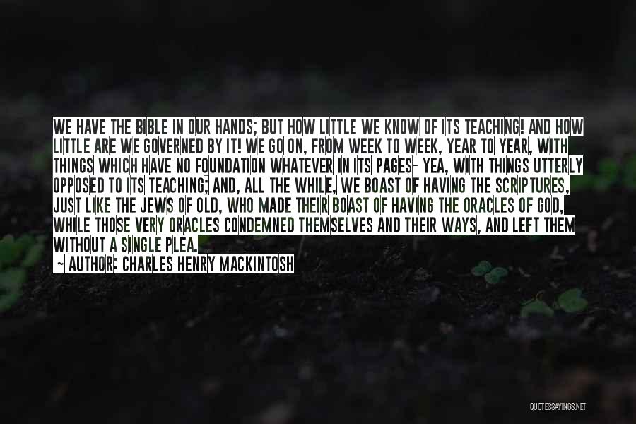 Bible Scriptures And Quotes By Charles Henry Mackintosh