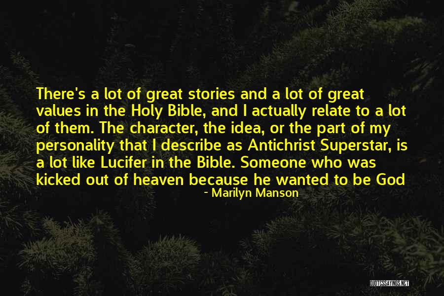 Bible Stories And Quotes By Marilyn Manson
