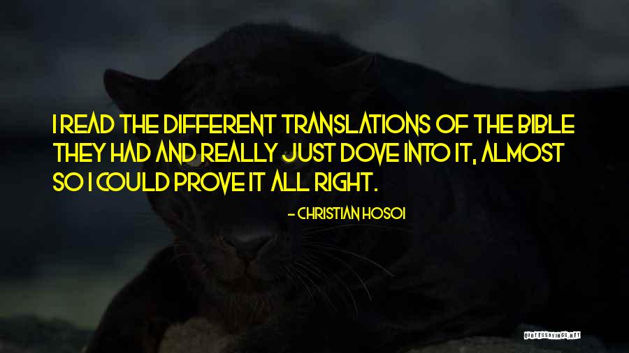 Bible Translations Quotes By Christian Hosoi Bible Translations Quotes By Christian Hosoi