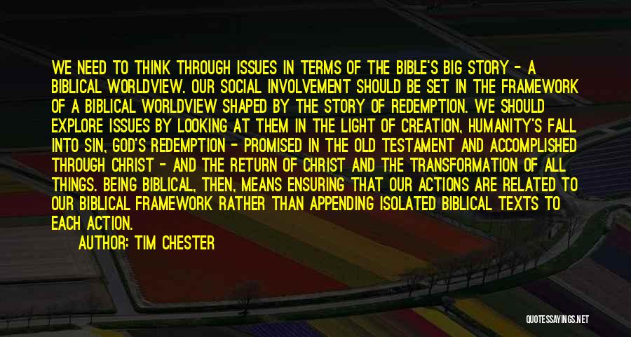 Biblical Creation Quotes By Tim Chester