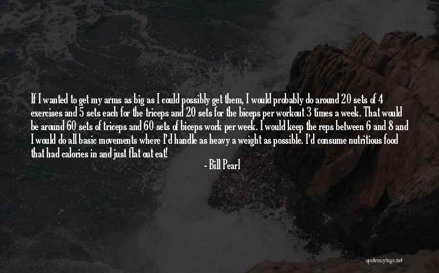 Biceps Triceps Quotes By Bill Pearl Biceps Triceps Quotes By Bill Pearl