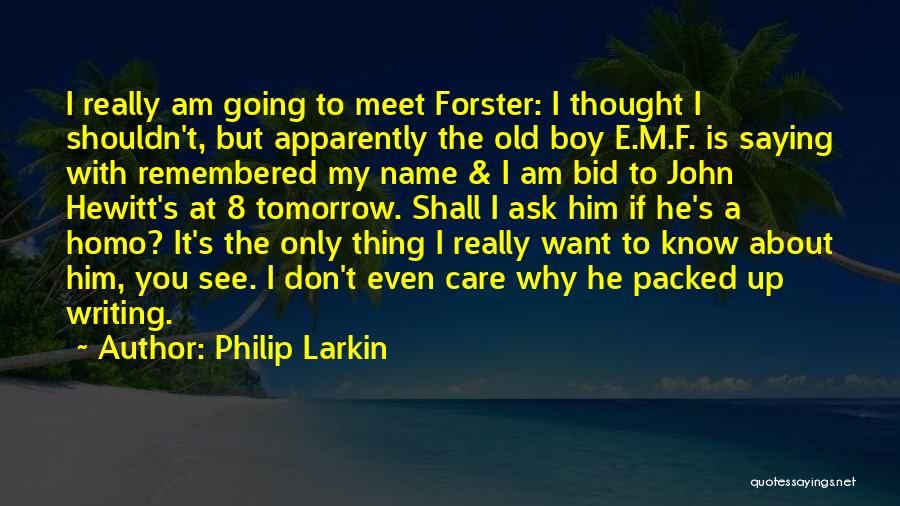 Bid And Ask Quotes By Philip Larkin