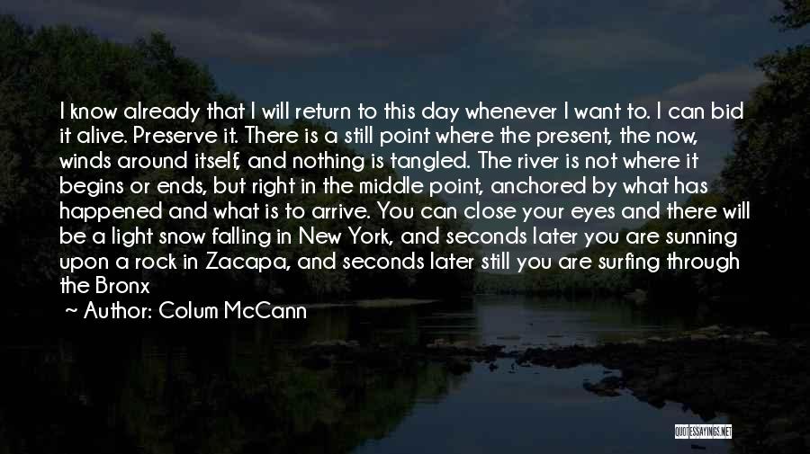 Bid Day Quotes By Colum McCann