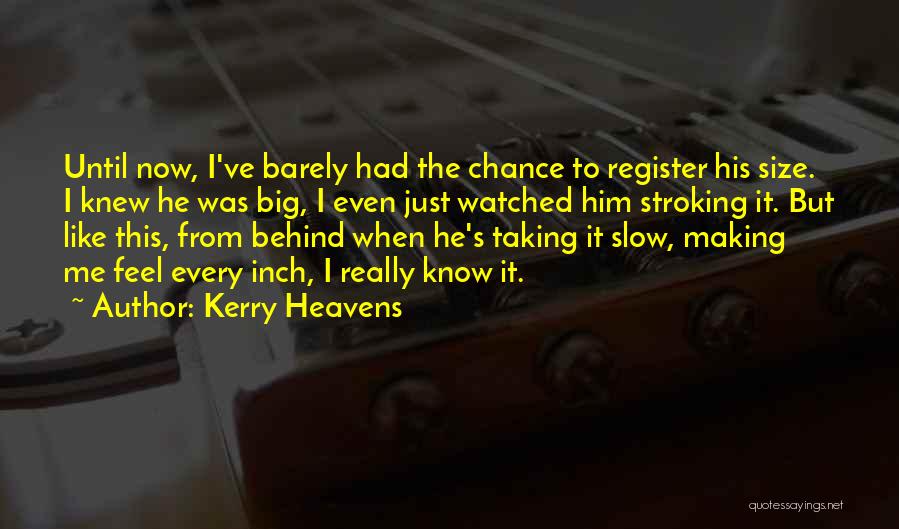 Big Big Quotes By Kerry Heavens
