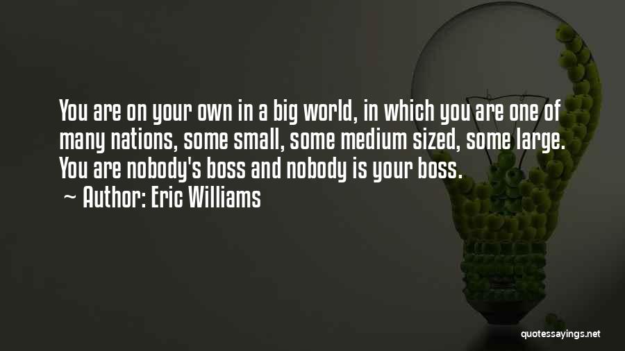 Big Boss Quotes By Eric Williams