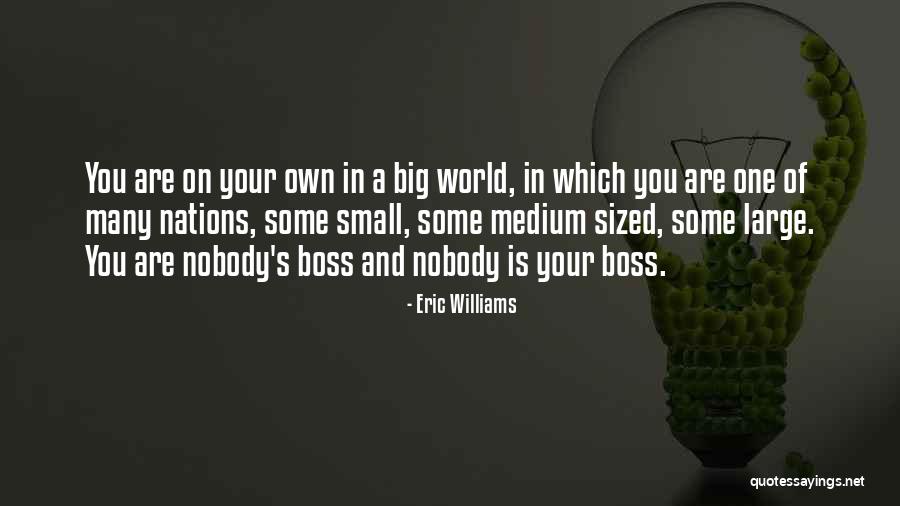 Big Boss Quotes By Eric Williams