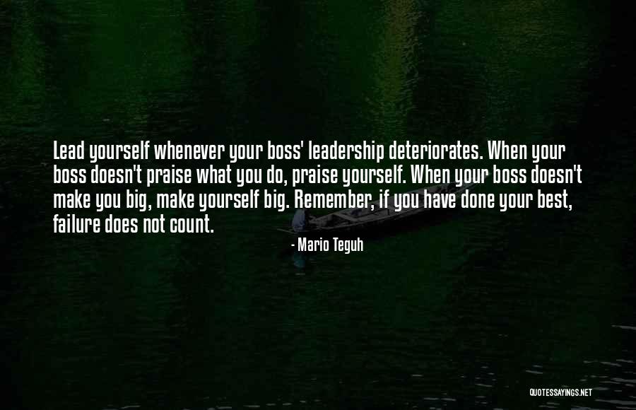 Big Boss Quotes By Mario Teguh