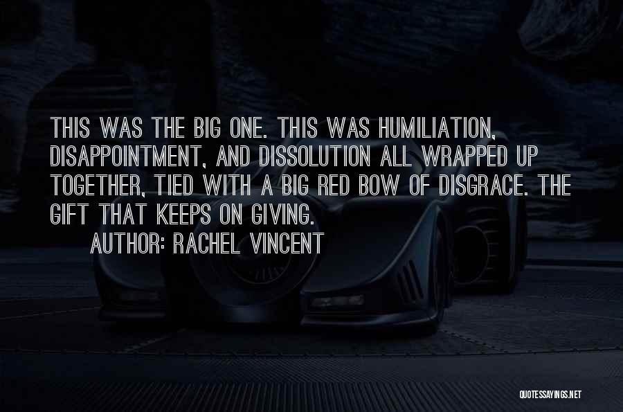 Big Bow Quotes By Rachel Vincent