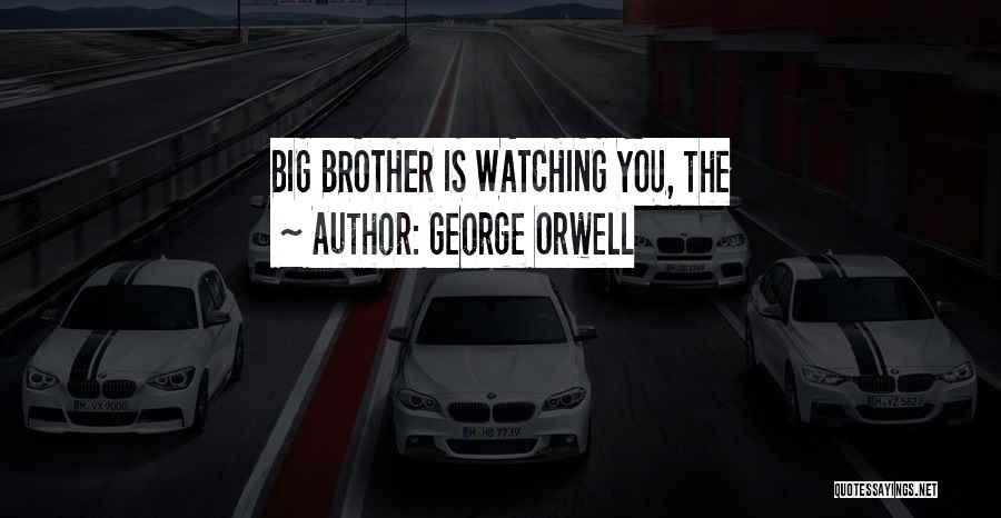 Big Brother Watching You Quotes By George Orwell