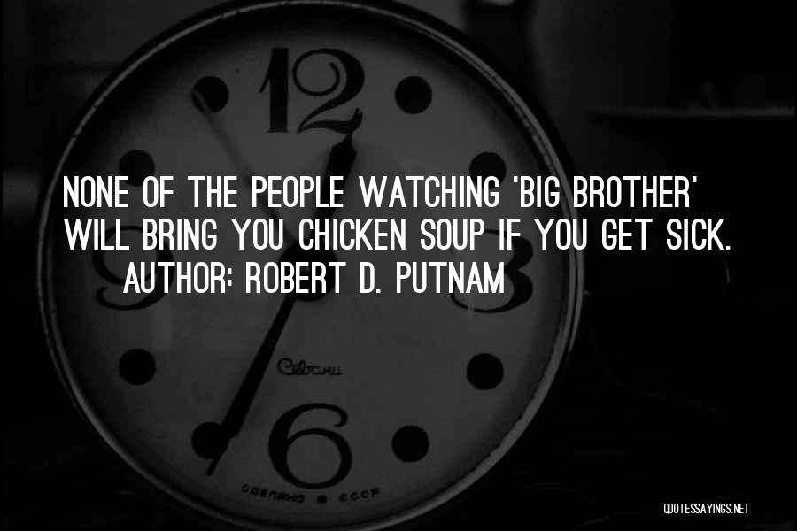 Big Brother Watching You Quotes By Robert D. Putnam