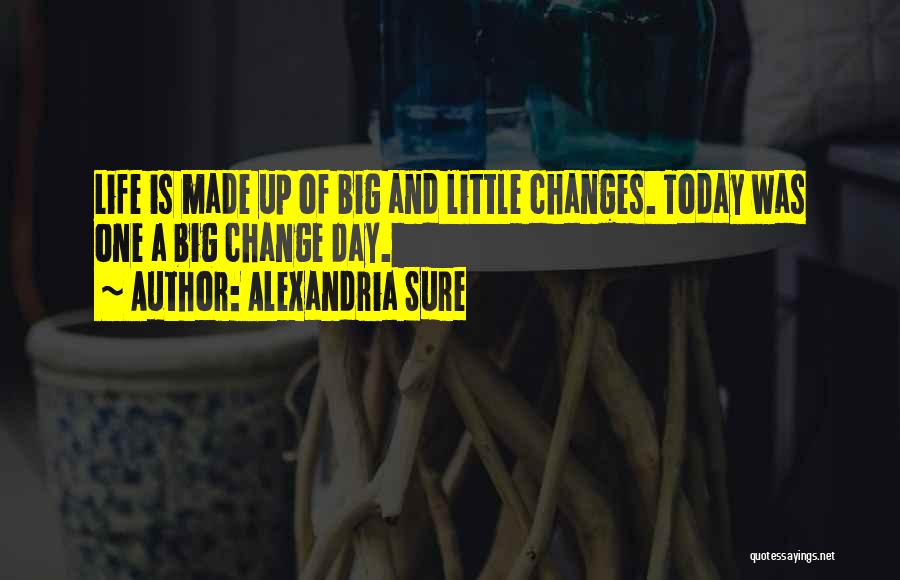 Big Changes In Life Quotes By Alexandria Sure