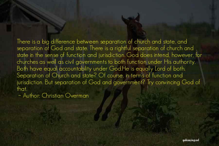 Big Churches Quotes By Christian Overman