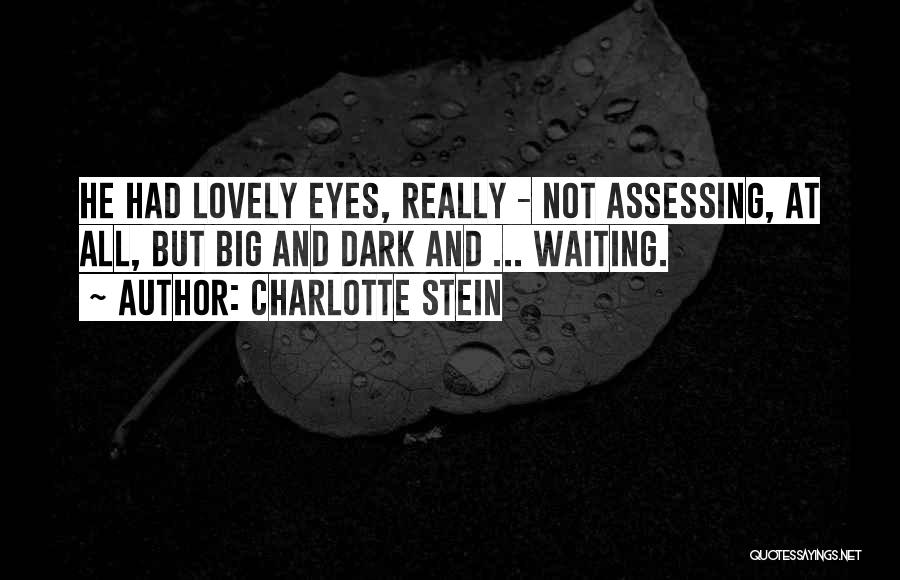 Big Dark Eyes Quotes By Charlotte Stein