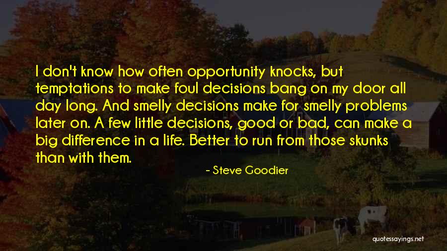 Big Decisions To Make Quotes By Steve Goodier