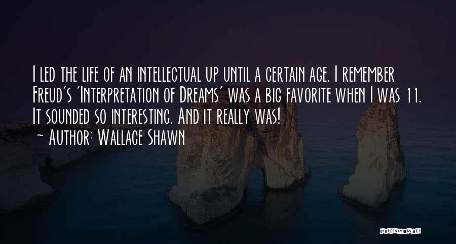 Big Dreams Quotes By Wallace Shawn