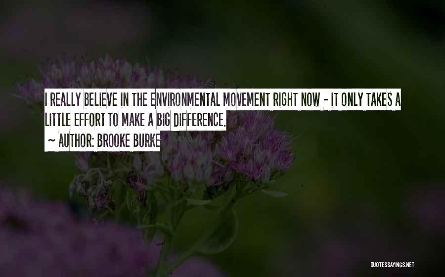 Big Effort Quotes By Brooke Burke