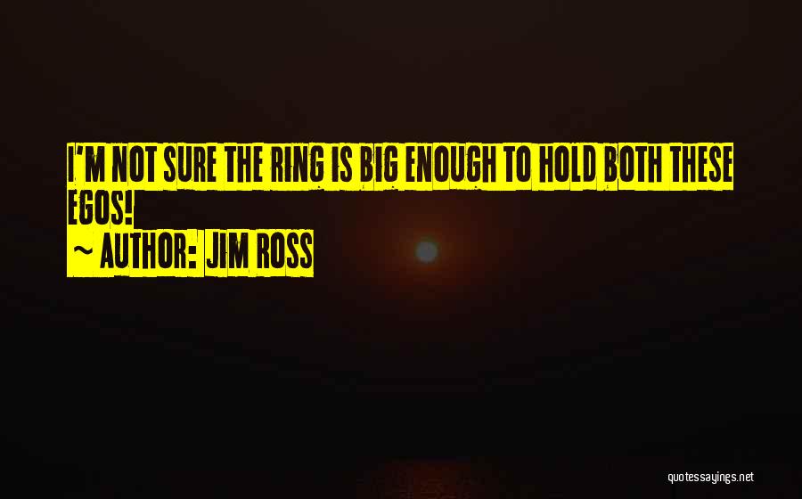 Big Egos Quotes By Jim Ross