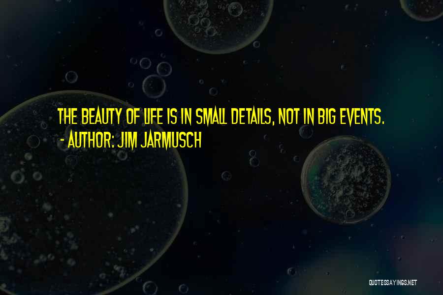 Big Events In Life Quotes By Jim Jarmusch