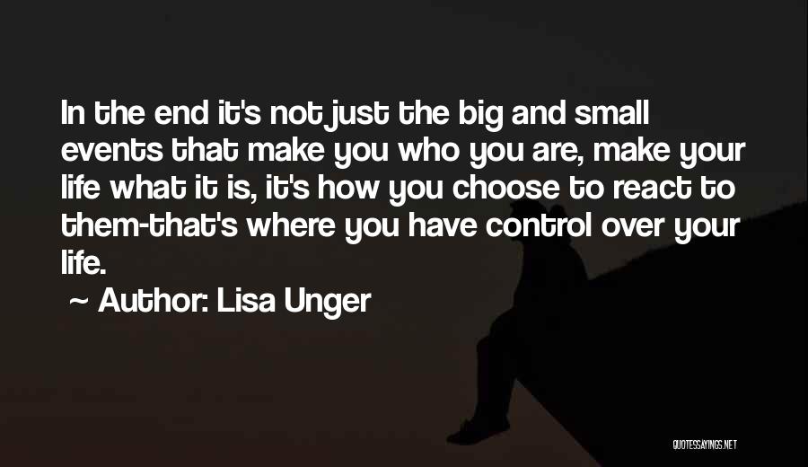 Big Events Quotes By Lisa Unger