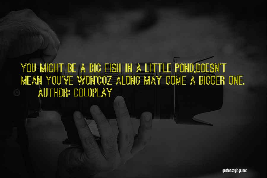 Big Fish In Little Pond Quotes By Coldplay