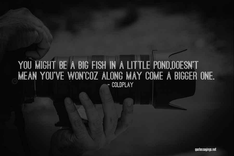 Big Fish Little Pond Quotes By Coldplay Big Fish Little Pond Quotes By Coldplay