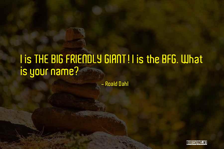 Big Friendly Giant Quotes By Roald Dahl