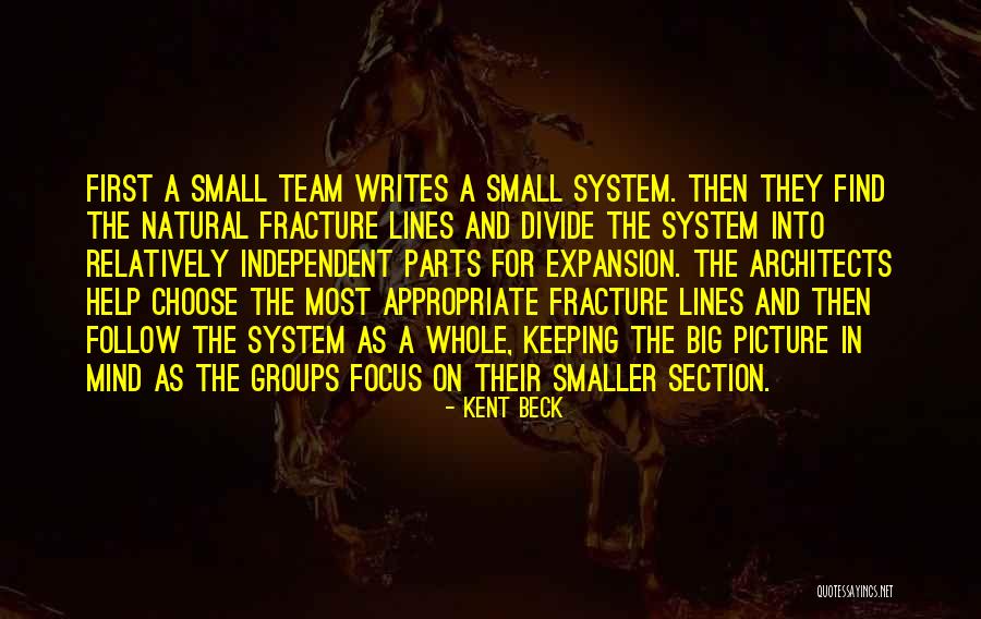 Big Groups Quotes By Kent Beck Big Groups Quotes By Kent Beck