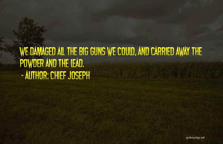 Big Guns Quotes By Chief Joseph