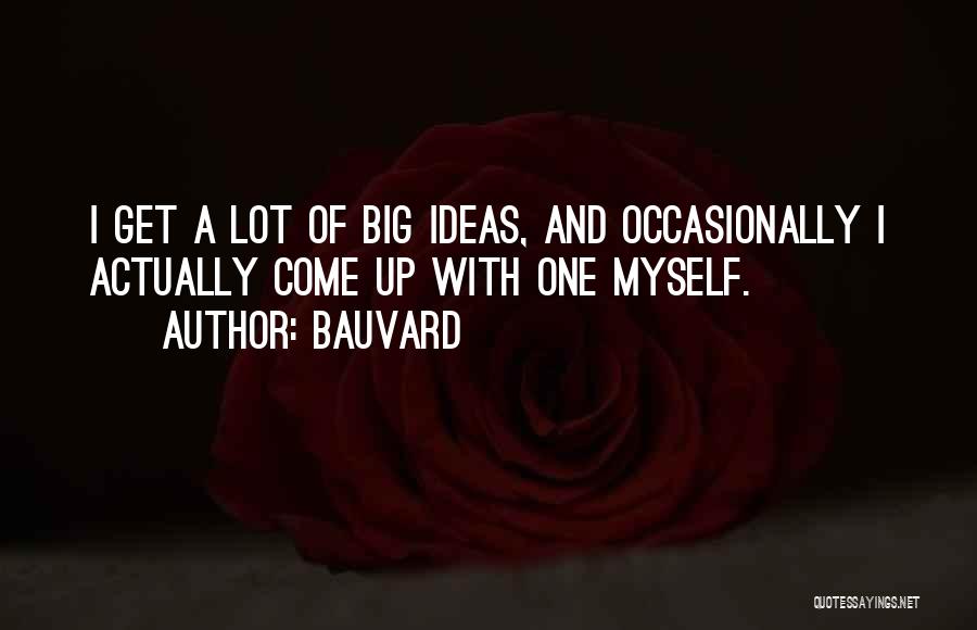 Big Ideas Quotes By Bauvard