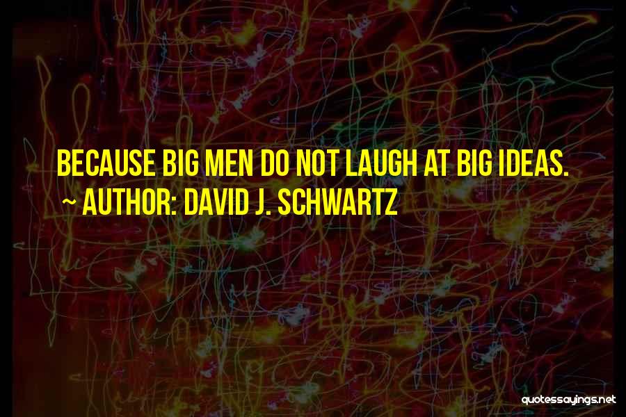 Big Ideas Quotes By David J. Schwartz