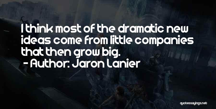 Big Ideas Quotes By Jaron Lanier