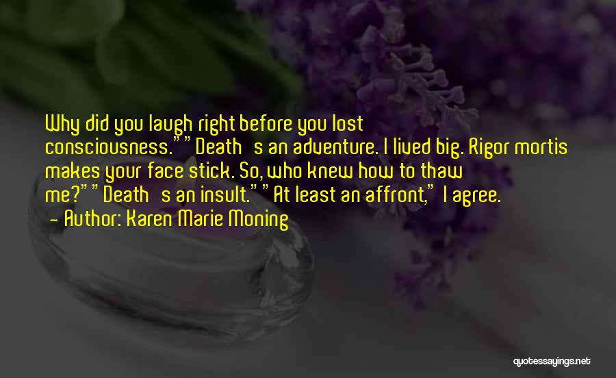 Big Laughter Quotes By Karen Marie Moning