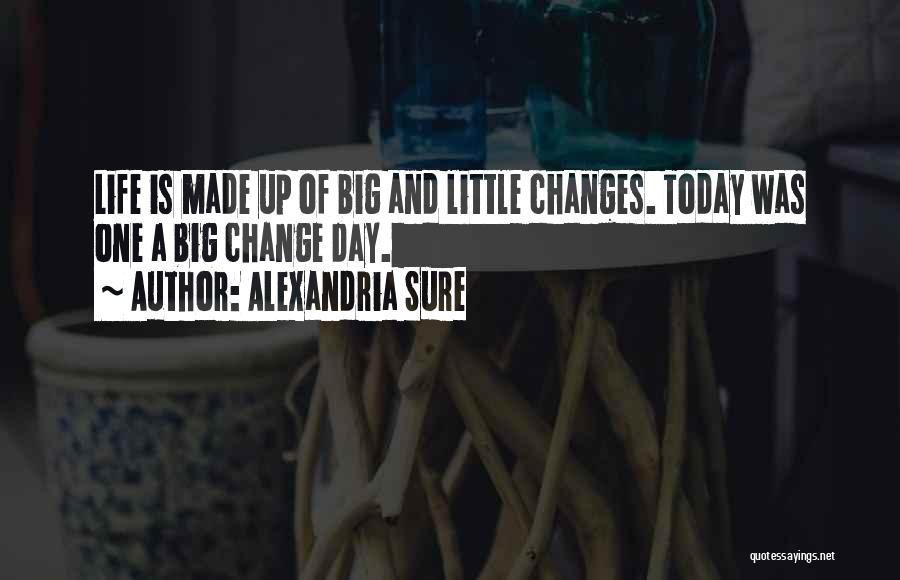 Big Life Changes Quotes By Alexandria Sure