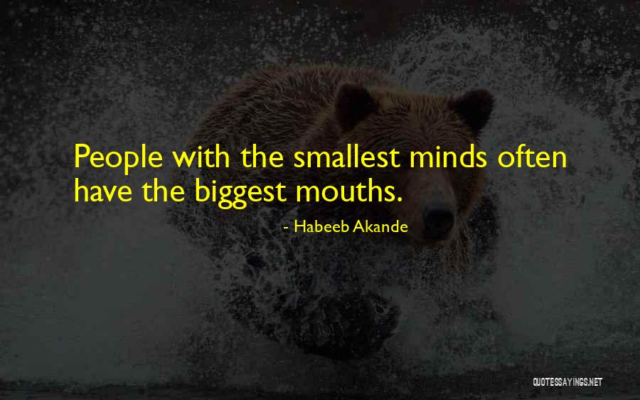 Big Mouths Quotes By Habeeb Akande