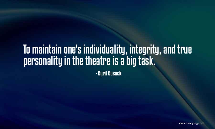 Big Personality Quotes By Cyril Cusack Big Personality Quotes By Cyril Cusack