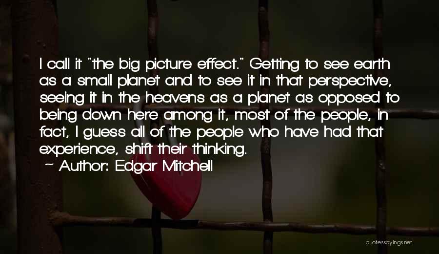 Big Picture Thinking Quotes By Edgar Mitchell