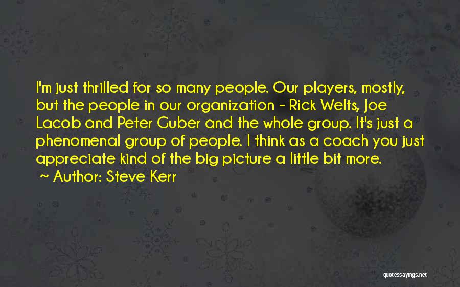 Big Picture Thinking Quotes By Steve Kerr