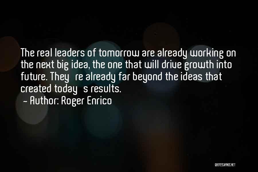 Big Results Quotes By Roger Enrico