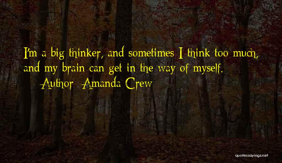 Big Think Quotes By Amanda Crew