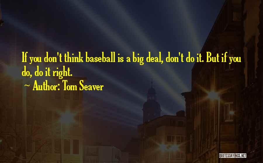 Big Think Quotes By Tom Seaver