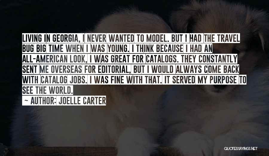 Big World Travel Quotes By Joelle Carter