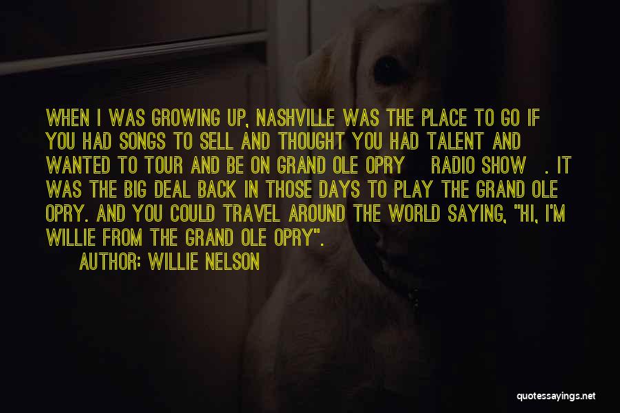Big World Travel Quotes By Willie Nelson