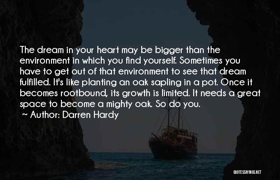 Bigger Heart Quotes By Darren Hardy