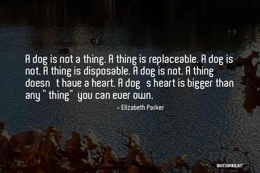 Bigger Heart Quotes By Elizabeth Parker