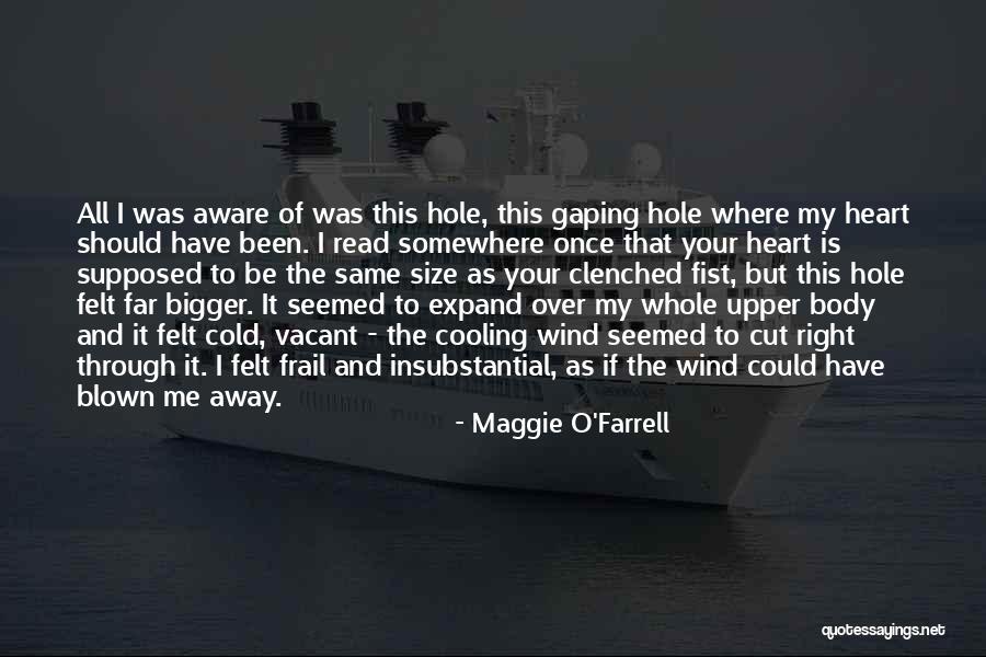 Bigger Heart Quotes By Maggie O'Farrell Bigger Heart Quotes By Maggie O'Farrell