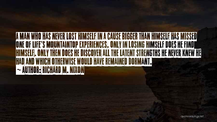 Bigger Man Quotes By Richard M. Nixon