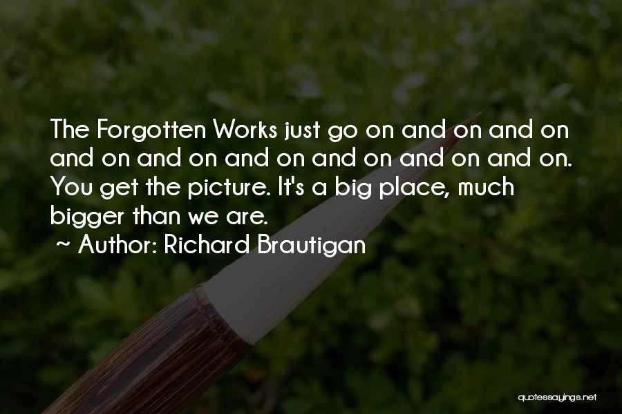 Bigger Picture Quotes By Richard Brautigan