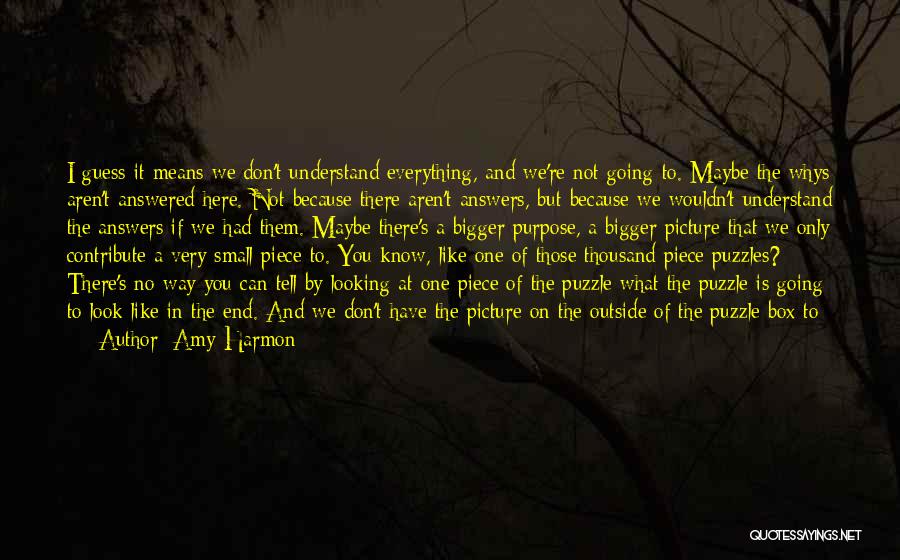 Bigger Things In Life Quotes By Amy Harmon